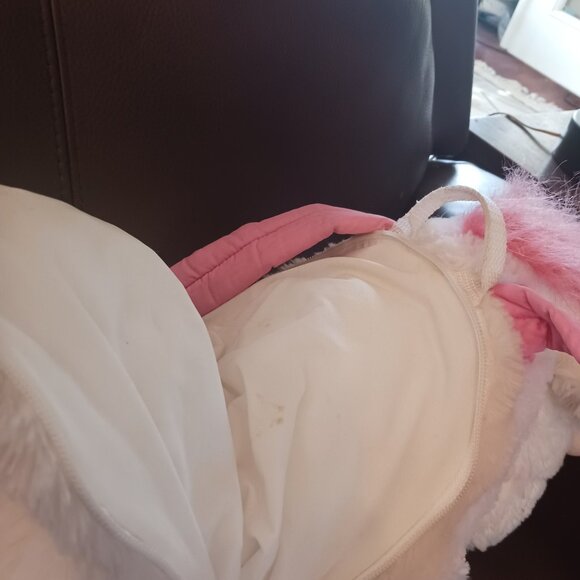 Universal Studios Despicable Me Unicorn Plush Backpack It's So Fluffy! - Picture 7 of 14